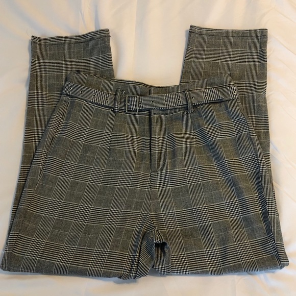 The Native One black plaid herringbone pants - Picture 1 of 4